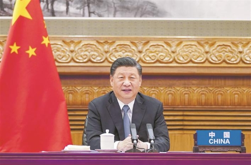 习近平同法国德国领导人举行视频峰会