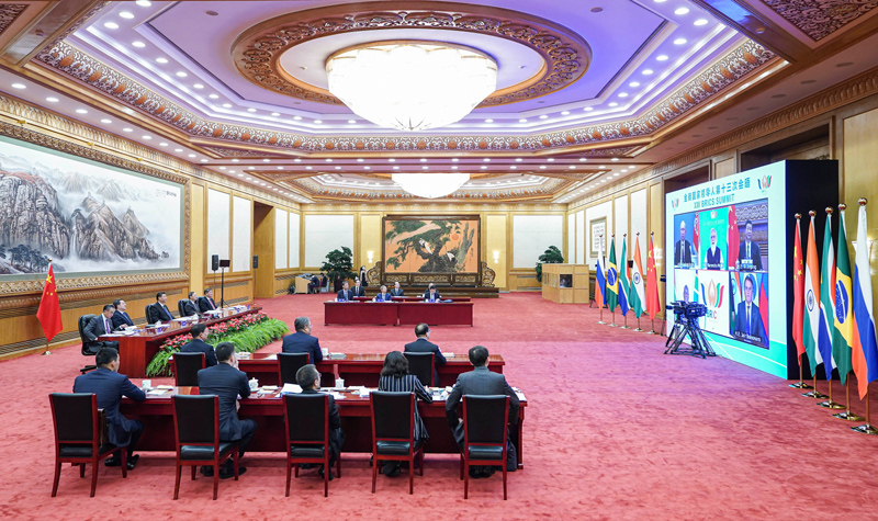 习近平出席金砖国家领导人第十三次会晤并发表重要讲话
