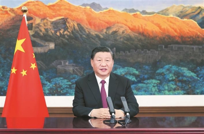 习近平为阿联酋迪拜世博会中国馆作视频致辞