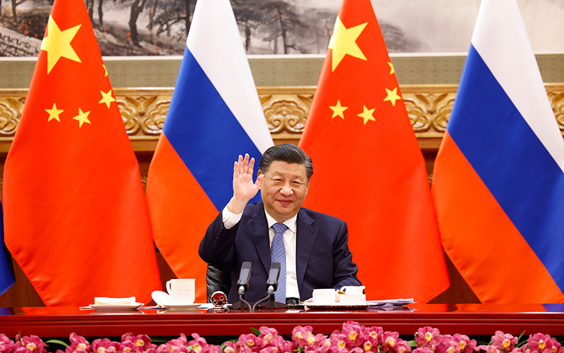 习近平同俄罗斯总统普京举行视频会晤