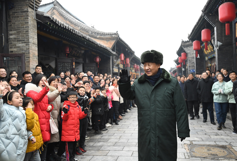 习近平春节前夕赴山西看望慰问基层干部群众 向全国各族人民致以美好的新春祝福