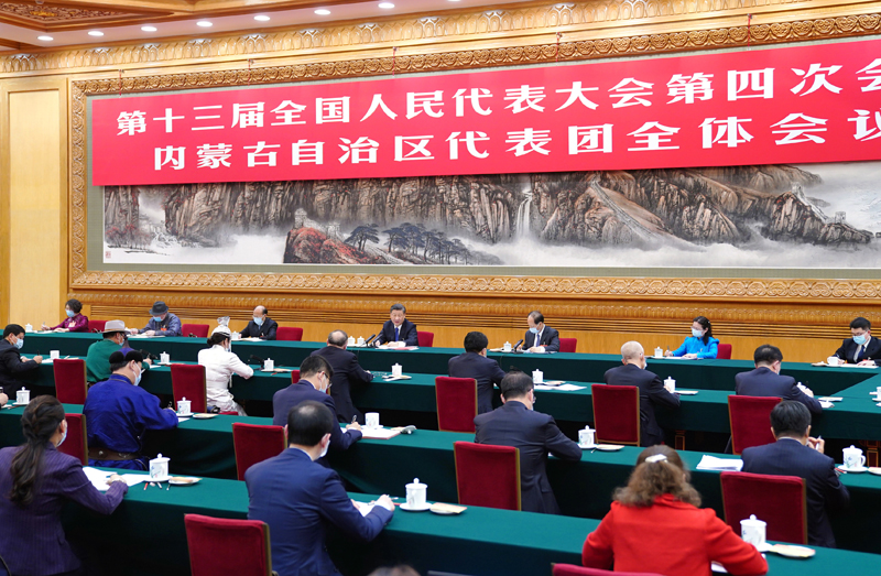 习近平在参加内蒙古代表团审议时强调：完整准确全面贯彻新发展理念 铸牢中华民族共同体意识