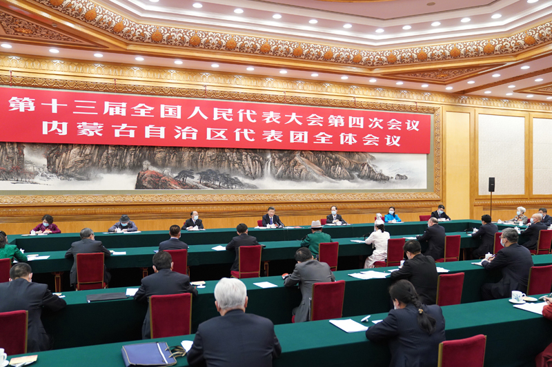 习近平在参加内蒙古代表团审议时强调：完整准确全面贯彻新发展理念 铸牢中华民族共同体意识