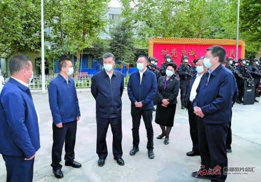 马兴瑞在和田地区调研时强调 坚持底线思维 做到“两个统筹” 为党的二十大胜利召开营造良好环境