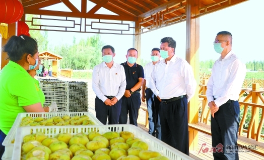 马兴瑞在喀什地区和兵团第三师图木舒克市调研时强调 牢牢扭住总目标 立足区位禀赋优势 高效统筹疫情防控和经济社会发展工作