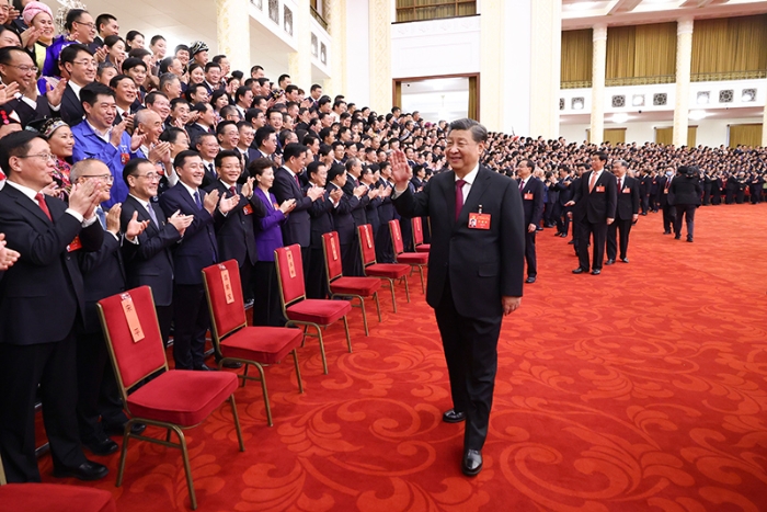 习近平等领导同志亲切会见出席党的二十大代表、特邀代表和列席人员