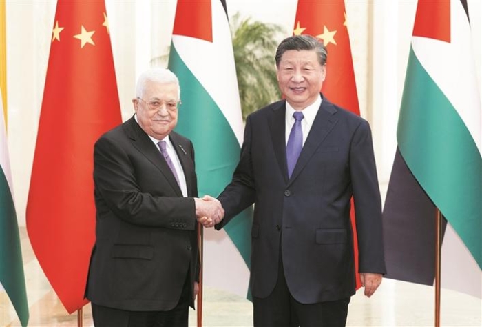 习近平同巴勒斯坦总统阿巴斯举行会谈
