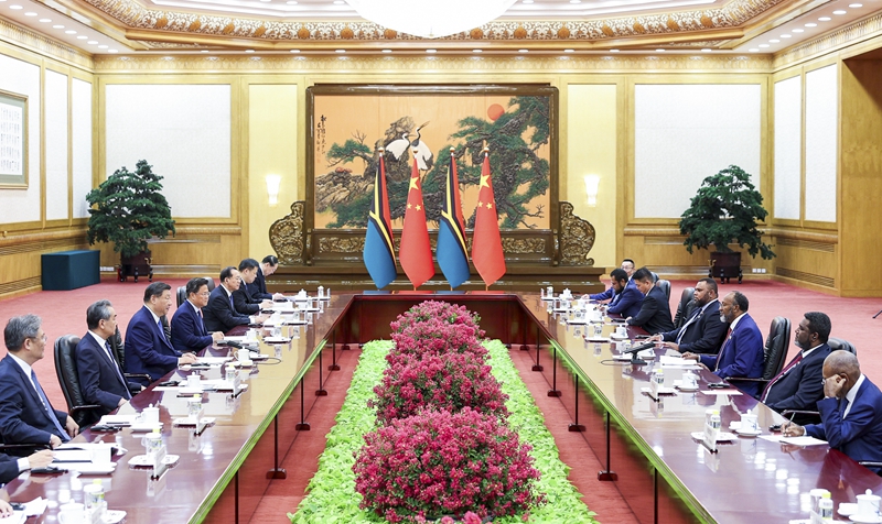 习近平会见瓦努阿图总理萨尔维