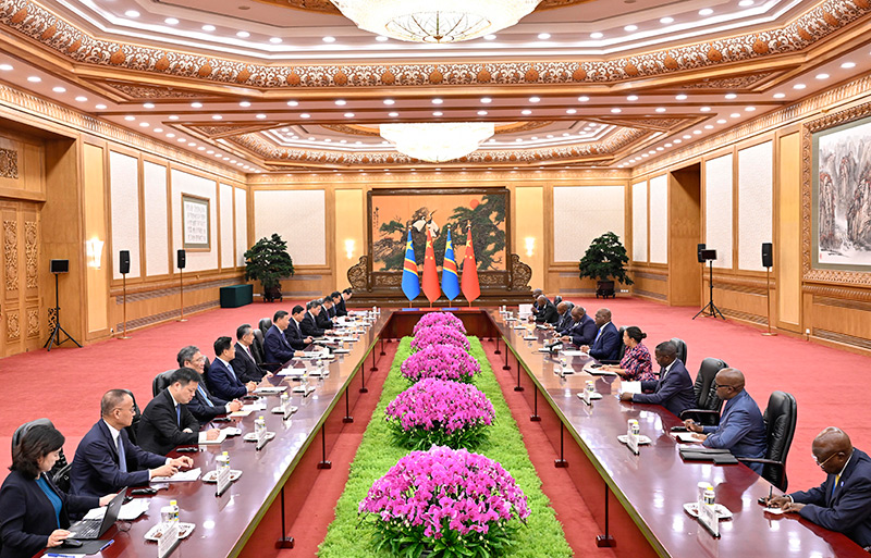 习近平会见刚果（金）总统齐塞克迪