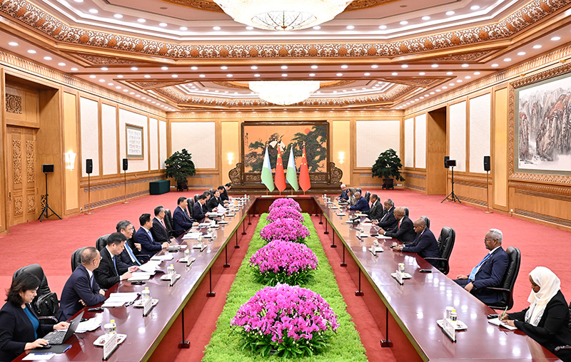 习近平会见吉布提总统盖莱