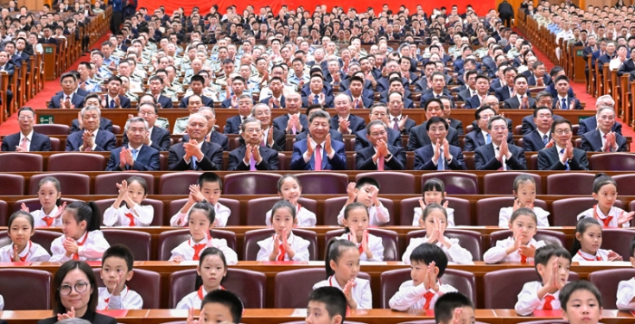 庆祝中华人民共和国成立75周年音乐会在京举行 习近平李强赵乐际王沪宁蔡奇丁薛祥李希韩正出席观看