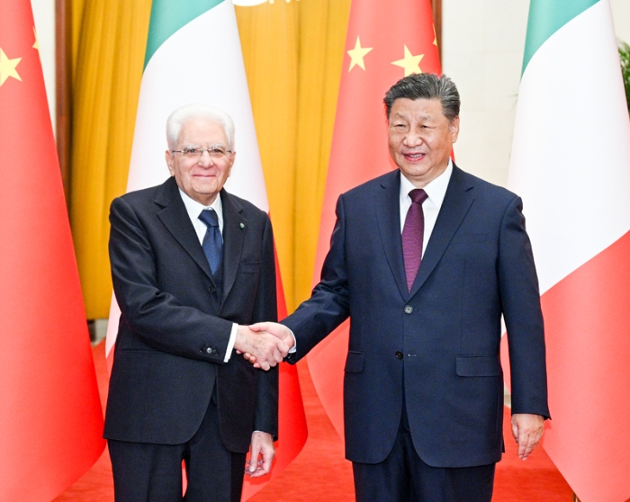 习近平同意大利总统马塔雷拉会谈